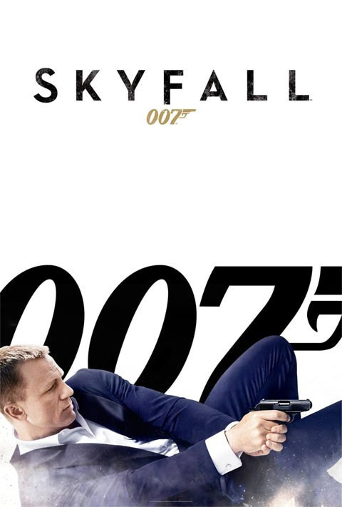 Movie poster of Skyfall, featuring Daniel Craig